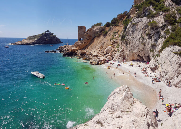 plage de de la côte bleue