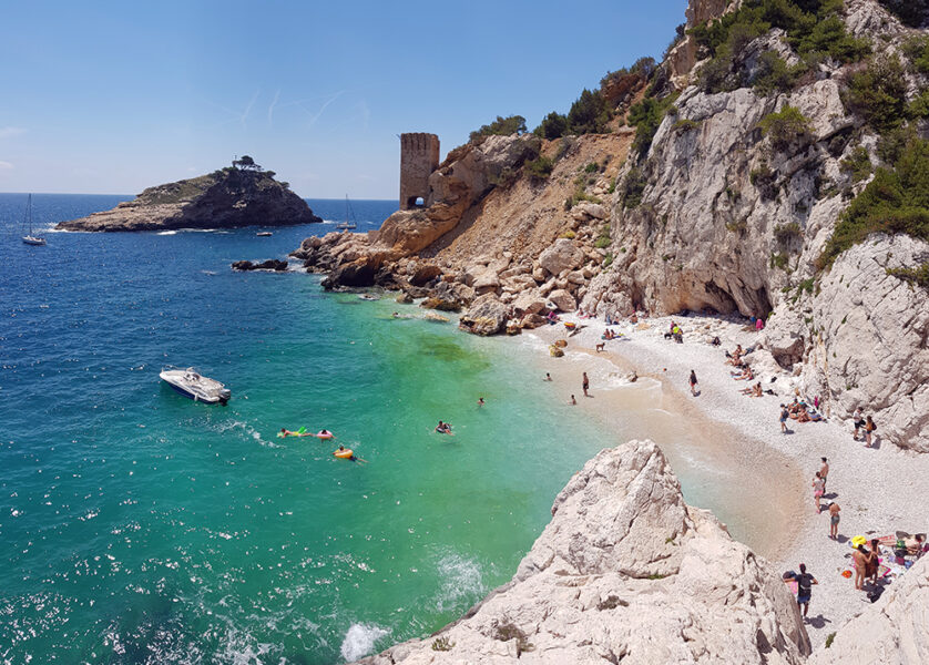plage de de la côte bleue